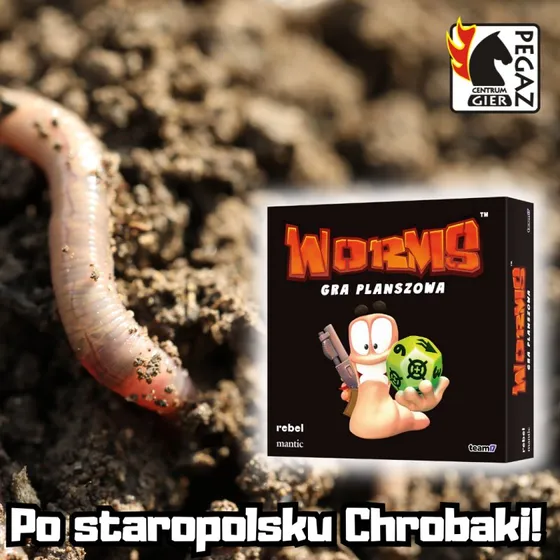 Rebel Gra planszowa Worms: Strategiczne wyzwanie dla całej rodziny