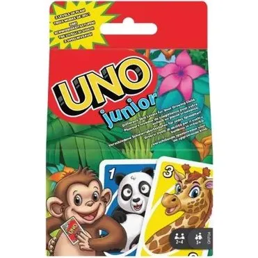 Mattel UNO Junior Zwierzątka – gra karciana dla dzieci od 3 lat