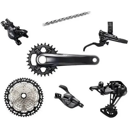 Shimano Deore XT M8120 175mm Korby + Hamulce Tarczowe 4 Pisto