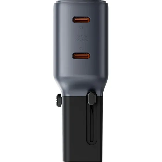 Energea TravelGo Adapter 45 2xUSB-C 45W grafitowo-czarny