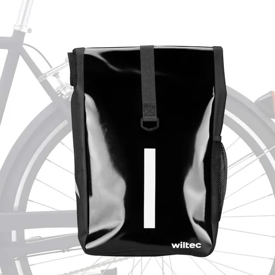 Wiltec Torba na rower 16 l, czarna, wodoodporna