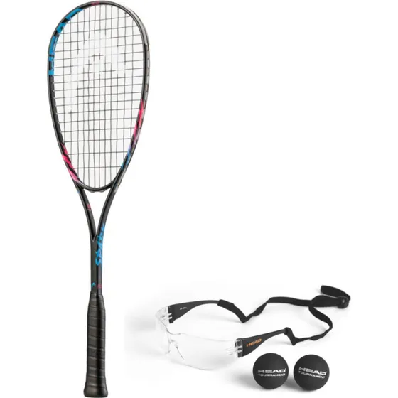 HEAD Spark Elite Pack – rakieta do squasha z okularami i piłkami