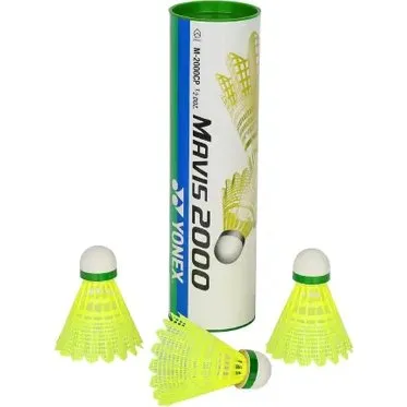 Yonex Mavis 2000 Żółte Lotki Nylonowe 6 szt.