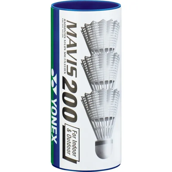 Yonex Mavis 200 Białe 3szt. Nylonowe
