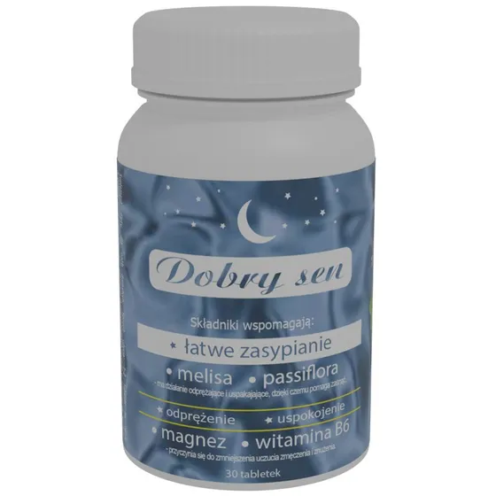 Dobry Sen 30 tabletek  suplement diety z melis i passiflor