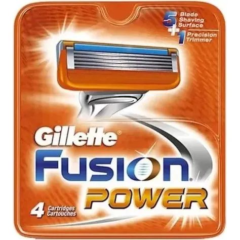 Gillette Fusion Power Ostrza Wymienne 4 szt.