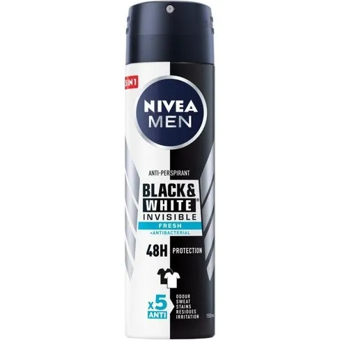 Nivea Men Black&White Invisible Fresh Antyperspirant Spray 150ml