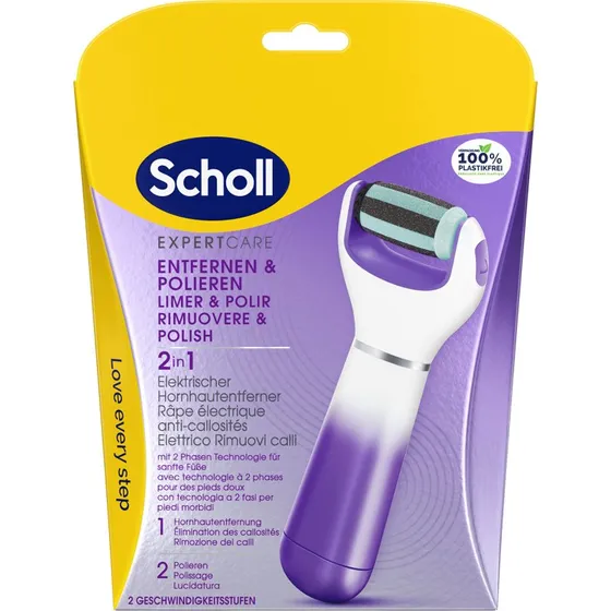 Scholl Expert Care Pilnik Elektryczny do Stóp 2w1 (fiolet)