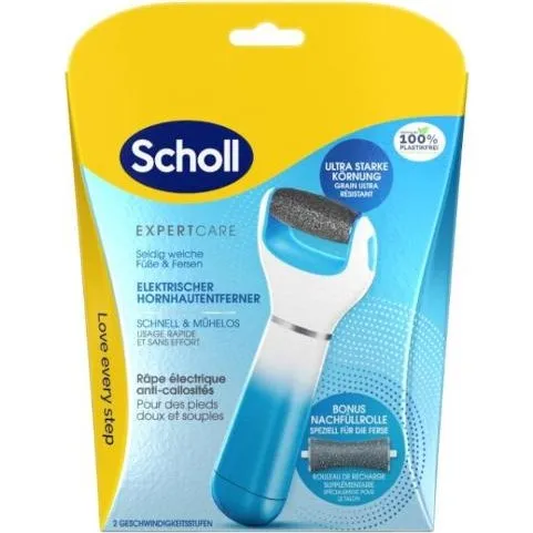 Scholl Expert Care Elektroniczny Pilnik do Stóp z 2 Głowicami