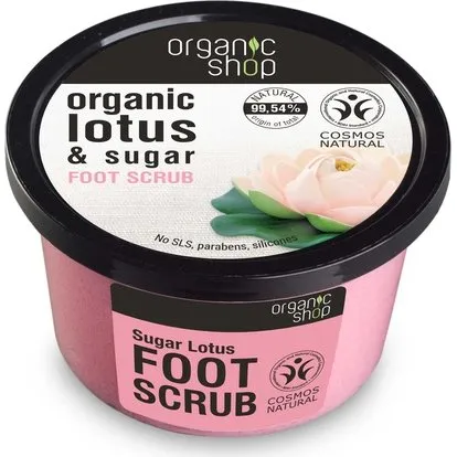 Organic Shop Organic Lotus & Sugar Foot Scrub 250 ml