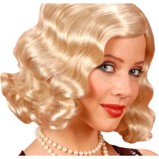 Karina Blond – Peruka Lata 20, 100% poliester