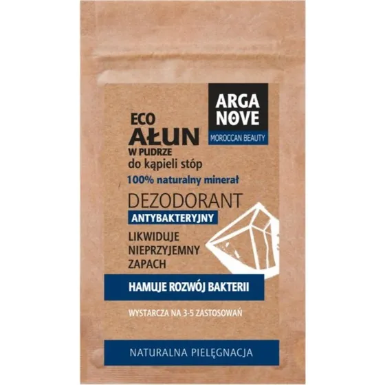 Arganove Ałun w proszku do kąpieli stóp 25 g