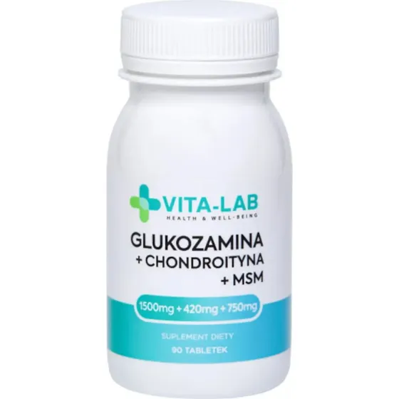 VITA-LAB Glukozamina + Chondroityna + MSM 90tab