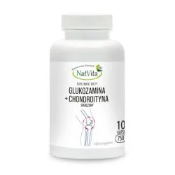 NatVita Glukozamina Chondroityna 2:1 100 Kapsułek 750mg