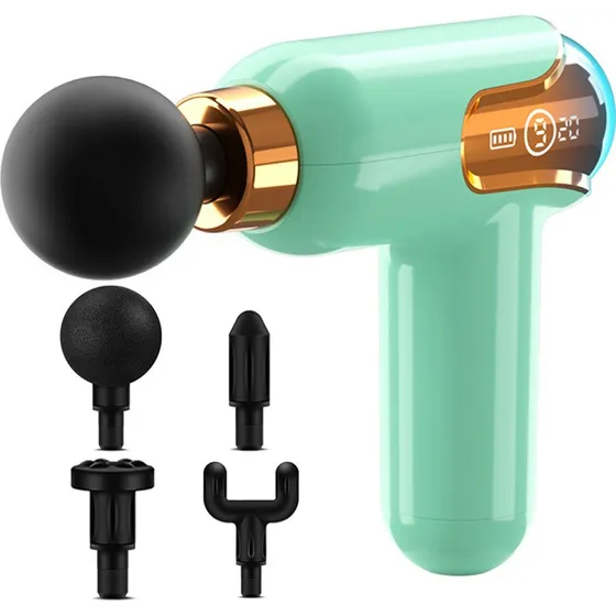 Masażer Mini Massage Gun + 4 końcówki