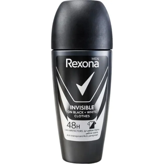 Rexona Men Invisible Black+White Roll-On 50ml
