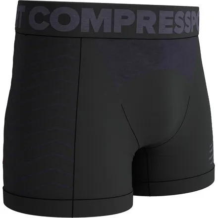 Compressport Seamless Boxer M Black/Grey - bielizna termoaktywna męską