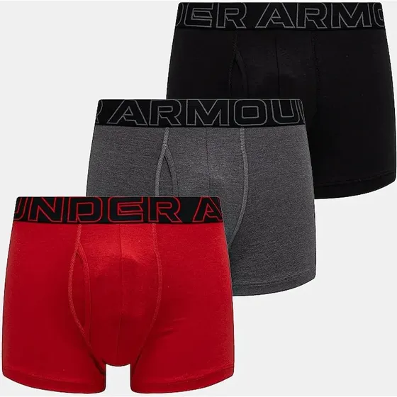 Under Armour M UA Perf Cotton 3in Bokserki Męskie Czarne