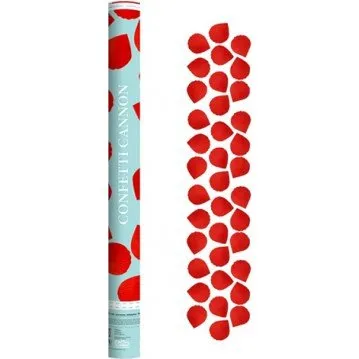 Godan Tuba strzelająca konfetti płatki róż czerwone 60 cm