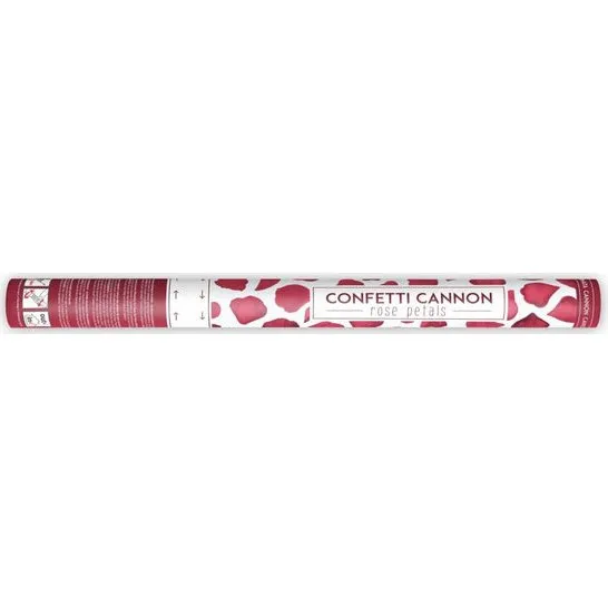 Konfetti Cannon Bordeaux Płatki Róż 40 cm