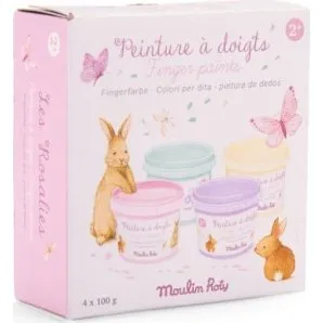Moulin Roty Les Rosalies 2+ Farby do malowania palcami