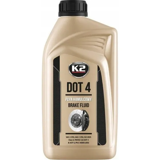 K2 DOT 4 1L Płyn Hamulcowy Z Certyfikatem