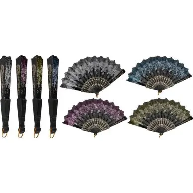 MEGA CREATIVE Wachlarz Koronka 23 cm dla dzieci 3+