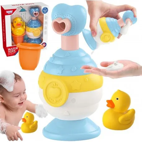 WOOPIE BABY Zestaw Zabawek do Kąpieli: Kaczuszka, Kubeczek, Dozownik Mydła