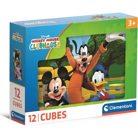 Clementoni CLE Cubi 12 Klocków Mickey Mouse Clubhouse 41348