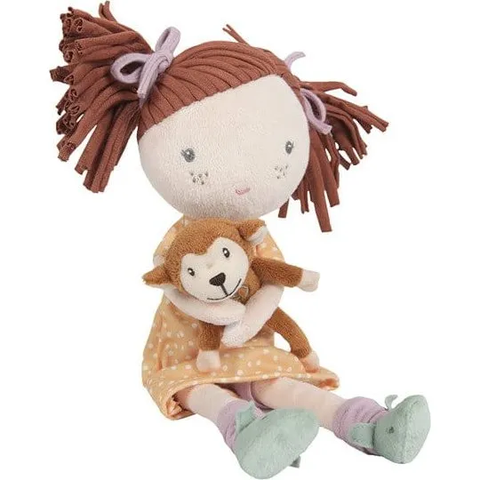 Little Dutch Lalka Sophia 35 cm z warkoczami i małpką