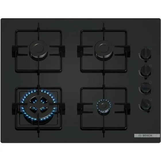 Bosch POH6B6K30 Płyta gazowo-szklana 59 cm czarna