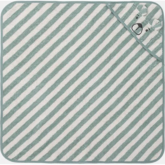 Liewood Albert Hooded Towel Peppermint/Creme de la Creme