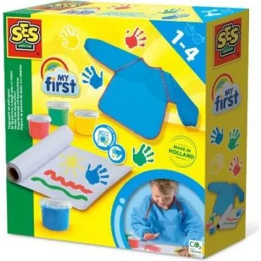 SES Creative My First Malowanie Palcami z Fartuchem S14449