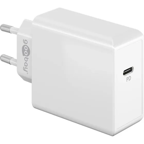 Goobay PowerD 65W USB-C Ładowarka Biała