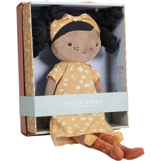 Little Dutch Lalka Evi 35 cm - szmacianka z opaską i żółtą sukienką