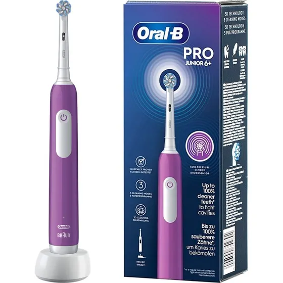 Oral-B Junior Szczoteczka Elektryczna Fioletowa dla Dzieci