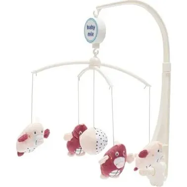 Kreciki Baby Mix Karuzelka nad Łóżeczko Różowa 248x369 mm