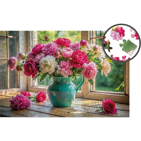 Milliwood Puzzle Drewniane Kwitnące Okno 500 el.