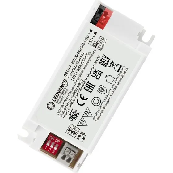 DR DS P 40/220-240/1A0 – Zasilacz LED stało-prądowy z przełącznikiem DIP