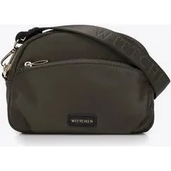 Wittchen Damska torebka crossbody z nylonu zielona