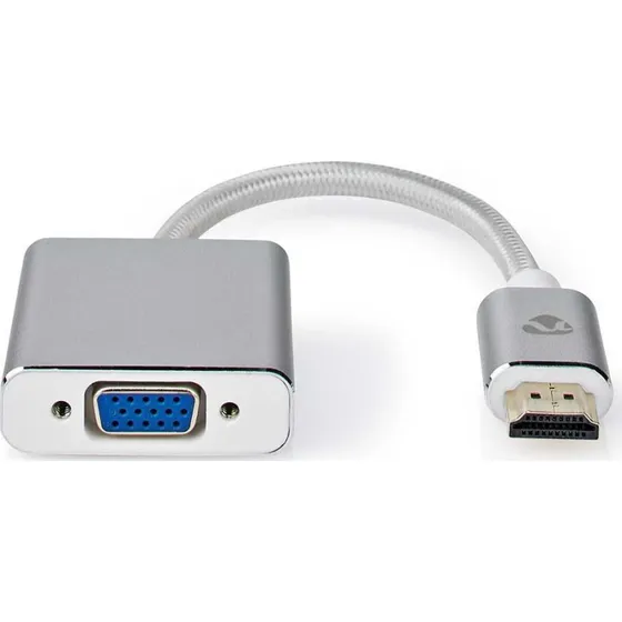Nedis CCTB34900AL02 HDMI na VGA 0,2 m, srebrny