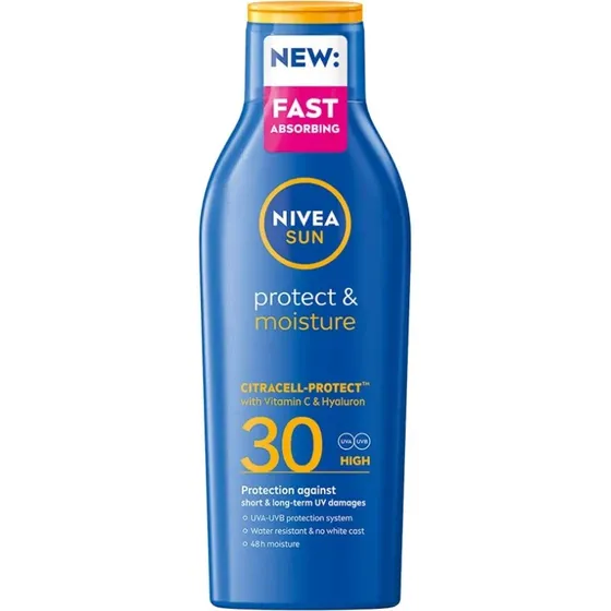 Nivea Protect & Moisture SPF30 200ml nawilżający balsam do opalania