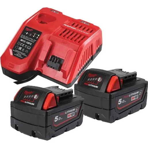 Milwaukee M18 NRGCR-502 Zestaw 2x5.0 Ah chemoodporny