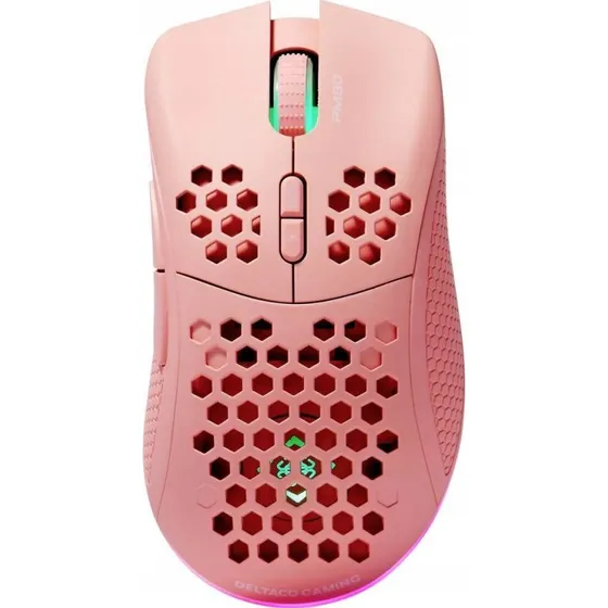 Deltaco GAM-120-P Mysz Bezprzewodowa 7 Przycisków 4800 DPI Różowa