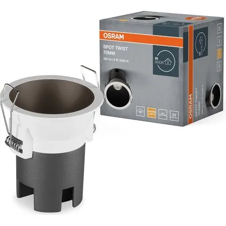 OSRAM LED Spot Twist Pro 70mm 5W 3000K biały/czarny