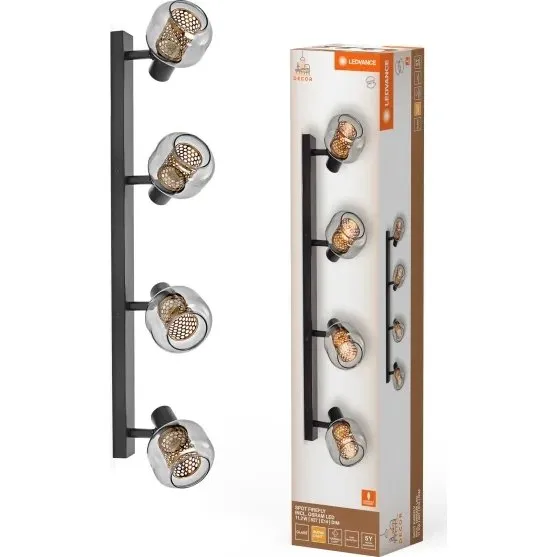 OSRAM Decor Spot Firefly 4x2,8W 827 E14 czarny matowy