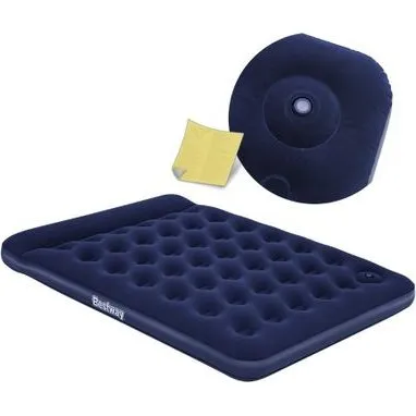 Bestway 67226 Materac dmuchany 203x152x28 cm z pompką nożną