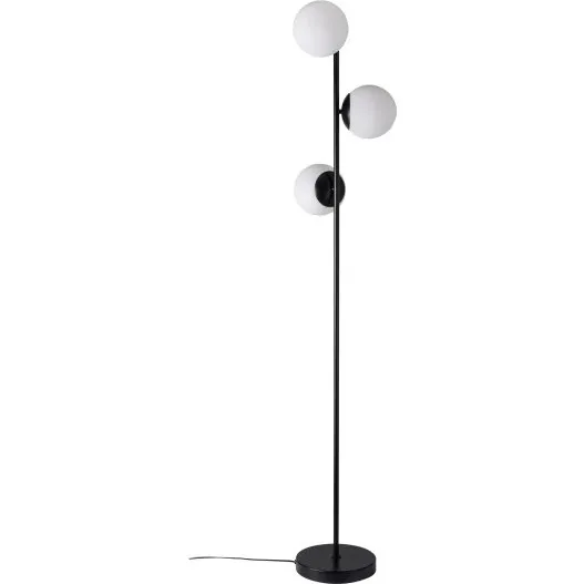 Nordlux Lilly Lampa Podłogowa Czarna/Opal 3 kule