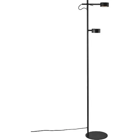 Nordlux Clyde LED Lampa Podłogowa Czarna 138 cm