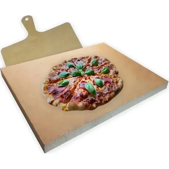 Szamotowy Kamień Do Pizzy 40x30 cm + Łopatka